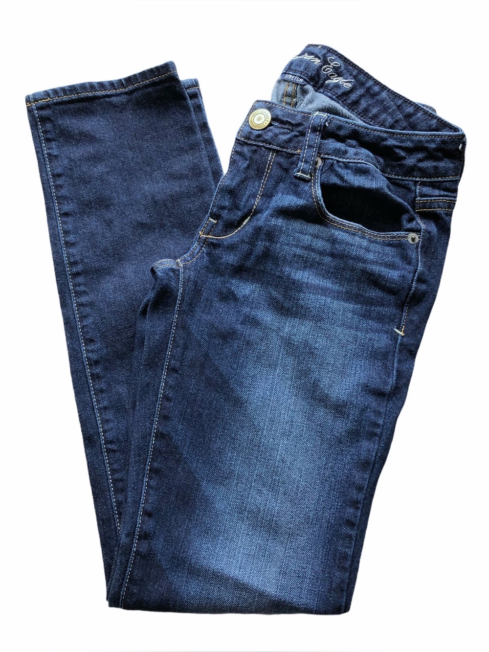 American Eagle Petite Stretch Denim Wash Midrise Skinny Jeans
